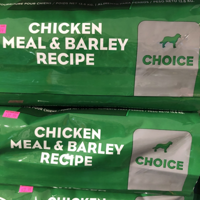30lb Nutri Source Choice Chicken Meal & Barley Dog Food
