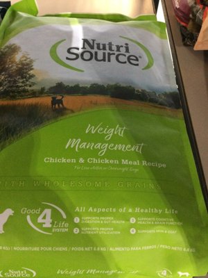 5lb Nutri Source Weight Management Dog Food